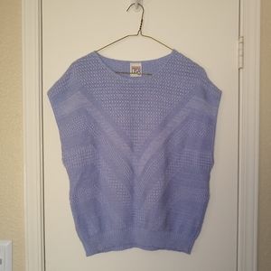 Vintage blue sleeveless sweater